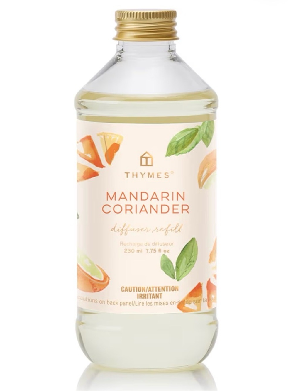 Thymes Mandarin Coriander Reed Diffuser Oil - Room Fragrance Oil 7.75 Fl Oz